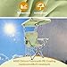 YOUNG WOOD Portable Camping Chair Beach Chair with Shade Canopy, Fold Lightweight Oversized for All, Easy to Open and Close Without Installation, Side Pocket Design for All Outdoor Activities,Green,2p