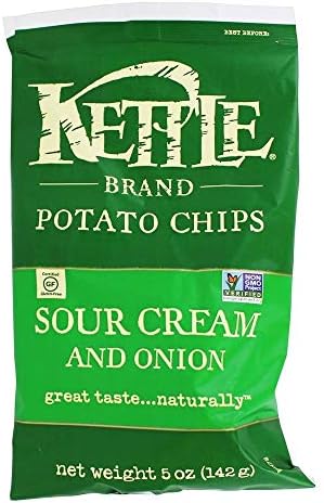 Kettle Foods Chip Potato Sour Cream & Onion, 5 oz