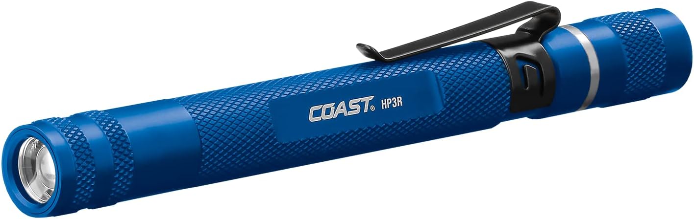 COAST® HP3R 385 Lumen Rechargeable LED Penlight with Twist Focus™, Blue - - 