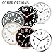 AKCISOT Wall Clock 10 Inch Silent Non-Ticking Modern Clocks Battery Operated - Analog Small Classic for Office, Home, Bathroom, Kitchen, Bedroom, School, Living Room(Black)
