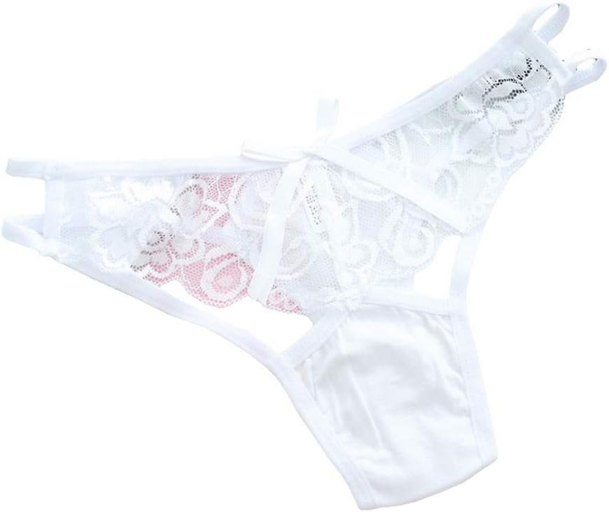 Women Underwear Bandage Lace Thong Briefs Panties B21