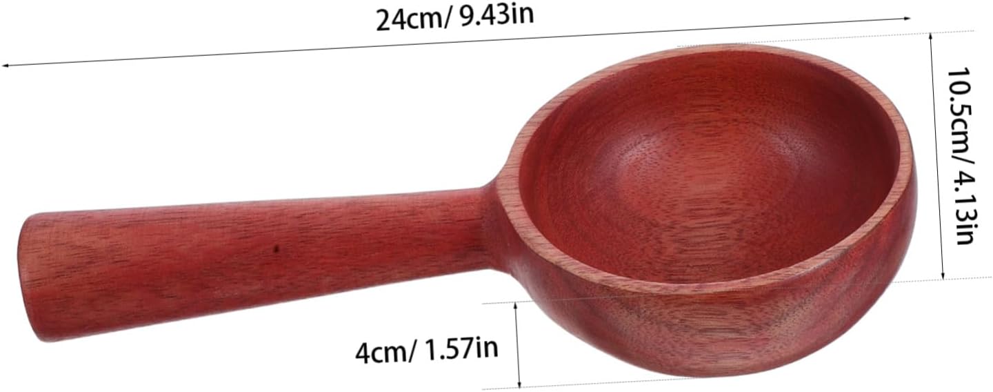 Natural Wood Soup Spoon Short Handle Multi Function Kitchen Cooking Utensil Smooth Polished Wooden Ladle for Home and Restaurant Use Safe Wood Cooking Spoon