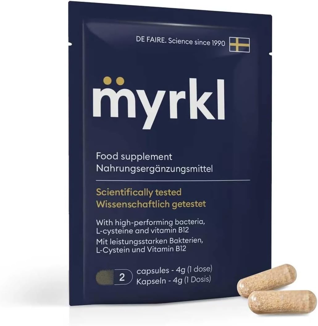 Unique Formula Helps Reduce Tiredness and Fatigue | Probiotics, L Cysteine, and Vitamin B12 Helps with Morning Energy | Food Supplement, Natural, Vegan, 8 Capsules (2 in Each On-The-Go Sachet)