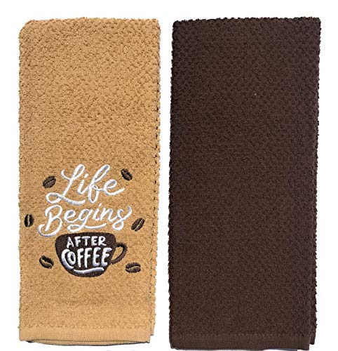 Midwood 2 Kitchen Towels (Life Begins After Coffee)