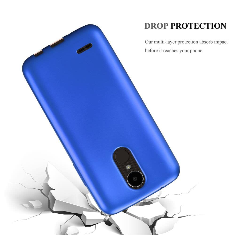 Cadorabo Custodia Sottile Per Nokia 2 (2017) - Cover Morbida In Silicone TPU Effetto Metallizzato, Azzurro - 2