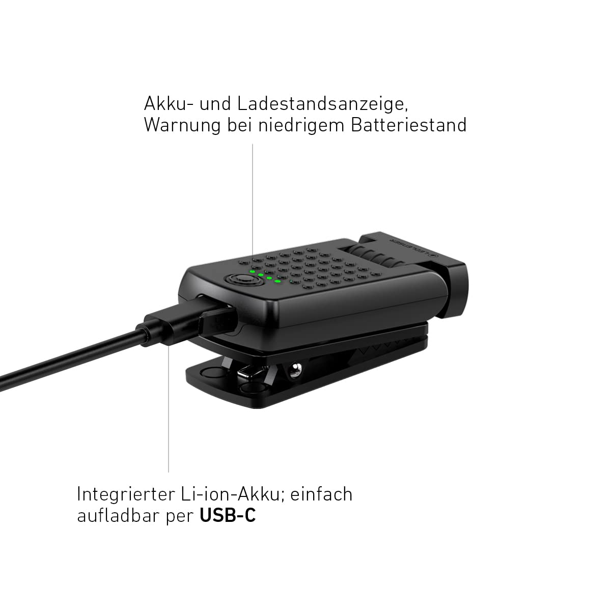 Ledlenser W1R Work - Lampe de travail rechargeable à LED, 220 lm avec socle magnétique pivotant à 360°, clip robuste, USB-C, lampe de poche de 61 g - Maison, atelier, garage, mécaniciens, électriciens
