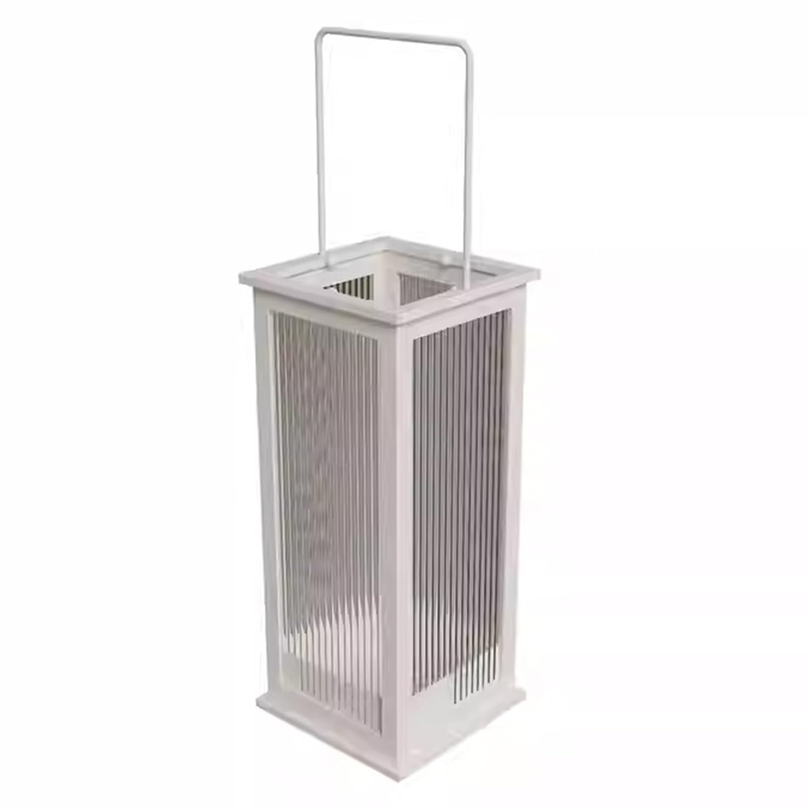 Porte-parapluies carré en métal noir mat pour optimiser le rangement de l'entrée
