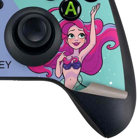 Skinit Decal Gaming Skin Compatible with Xbox Series X Bundle - Officially Licensed Disney Ariel Design