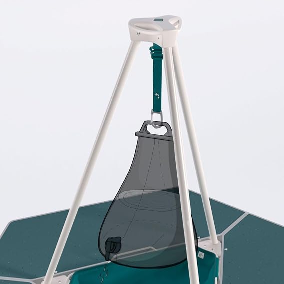 QUECHUA TEPEE Camping Tent, Kitchen Unit, Kitchen Table, Multifunctional Table, Teepee Shape, Adjustable Height