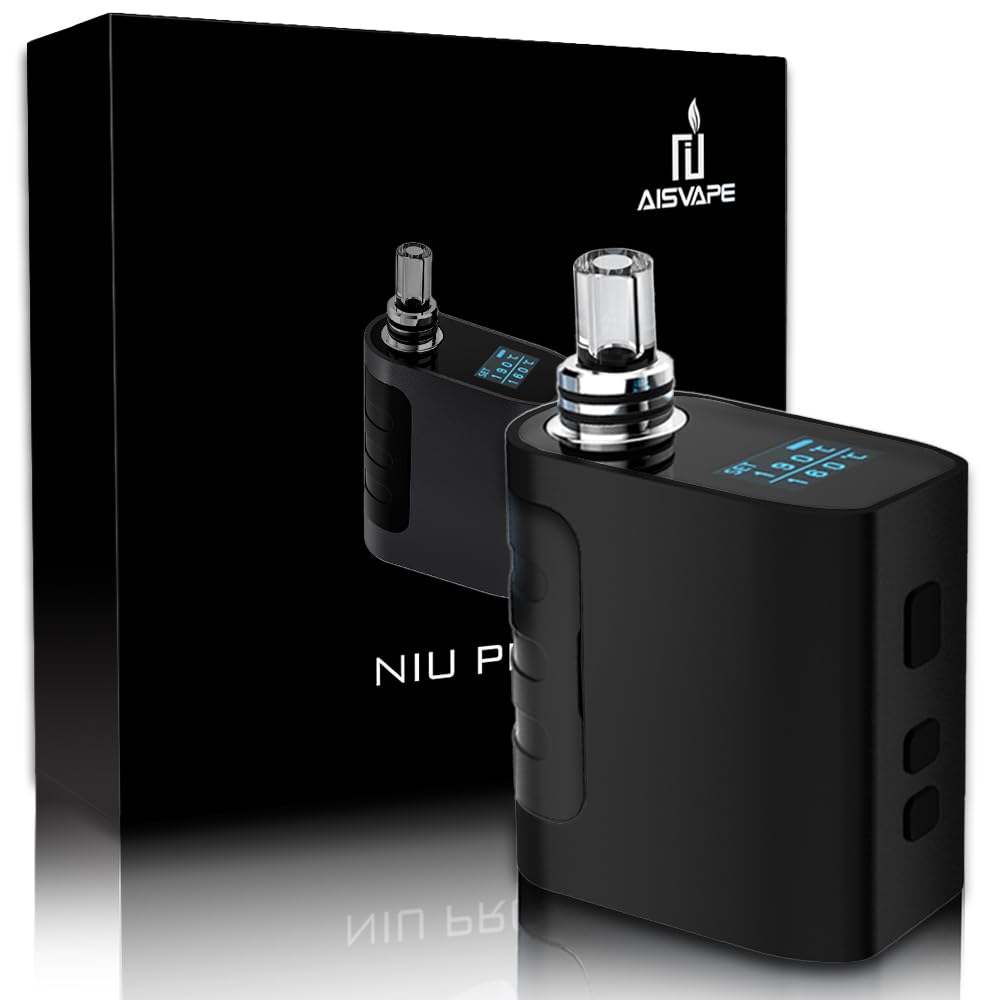 IXIGER Vaporizer,Vaporizer für Kräuter & Extrakte,Kräuter Verdampfer. | Einfache Reinigung,Ausziehbares Glasmundstück,Konvektion,mit Anleitung,Kompakt,Kein Nikotin(Schwarz)