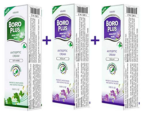 Bundle of 3 Boro Plus Creams (Cream with Herbs 25ml + 2 Regular Creams 25ml)
