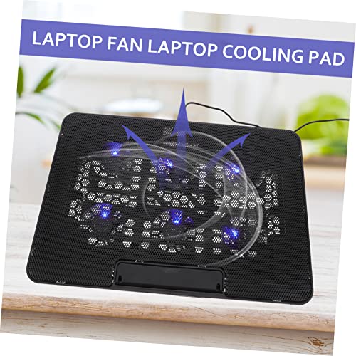 Base de refrigeración para laptop TEHAUX con altura ajustable y ventiladores silenciosos miniatura 3