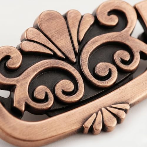 Image of Sainath Zinc Alloy Copper Antique Finish Drawer Cabinet Kadi Kundi Knob Pull Handle Set, Pack of 4 PCs