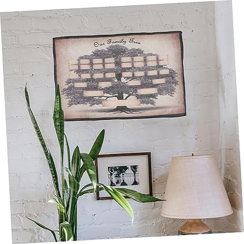 Árbol genealógico para rellenar un regalo póster familiar personalizable de aniversarios 7