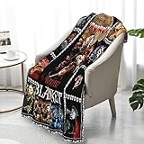 Throw Blanket Soft Cozy Warm Bed Blanket for Kids Adults All Season Fluffy Fleece Blanket for Couch Bed Sofa Chair Fall Nap Travel Camp