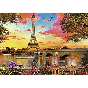 Ravensburger – Puzzle Adulte – Puzzle 500 p – Le soir à Paris – Adultes et enfants dès 12 ans – Puzzle de qualité supérieure – 80521 – Paris