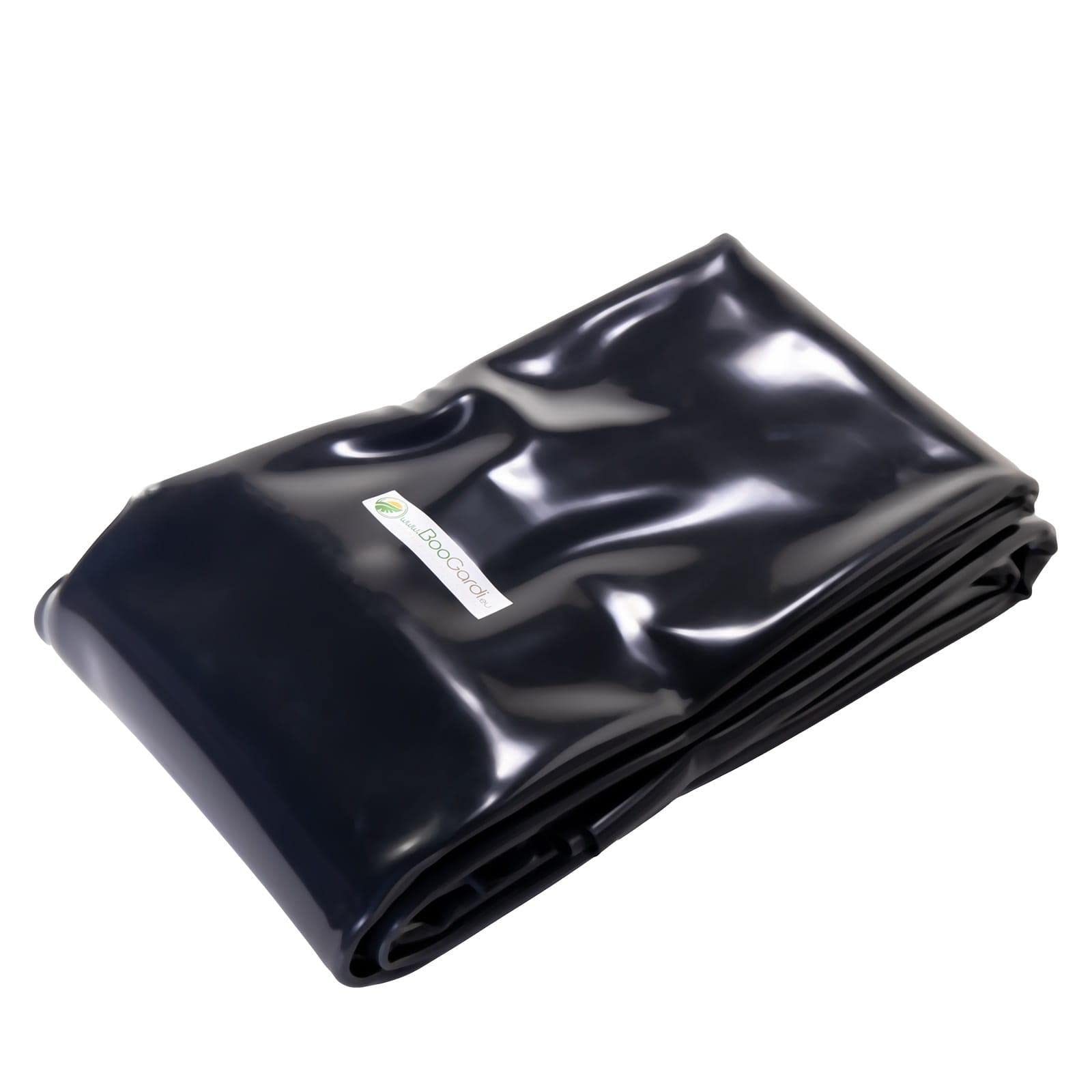 BooGardi Lámina de PVC Negra para Estanque de jardín (Resistente a Las raíces) • 2 m x 4 m x 0,8 mm • Muchos tamaños en 0,8 mm/1,0 mm • Resistente a los Rayos UV, a Las heladas y a la Intemperie