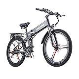 e bike test 12.8AH-Lithiumbatterie mit großer Kapazität: Dieses elektrische Mountainbike ist mit einer abnehmbaren 48V/12.8AH-Lithiumbatterie ausgestattet. Im reinen Elektromodus kann die Reichweite bis zu 40 Kilometer betragen (dieser Wert wird durch Faktoren wie die Straßenverhältnisse und das Gewicht des Fahrers beeinflusst). Die klappbare Mittelachse und der herausnehmbare Akku lassen sich leicht entnehmen und beladen. Die Ladezeit beträgt 8-10 Stunden.