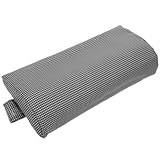 STOBAZA Nackenkissen für Gartenstühle mit Elastischen Bändern Weiches Polster aus Hochwertigem und Stoff Bequeme Kopfstütze für Liegestühle Langlebig und Einfach zu Befestigen Weiß