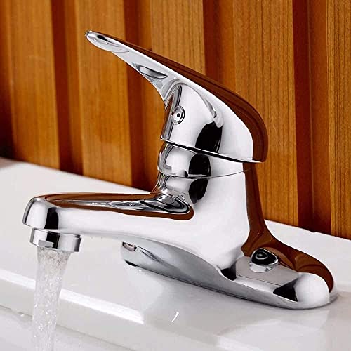 Robinet mitigeur en laiton chromé chic pour double trou