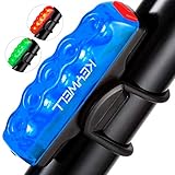 Bike Tail Light USB Rechargeable-Super Bright LED Bicycle Rear Light with Red/Blue/Green Color Waterproof Taillight for Cycling Safety (Red/Blue/Green)