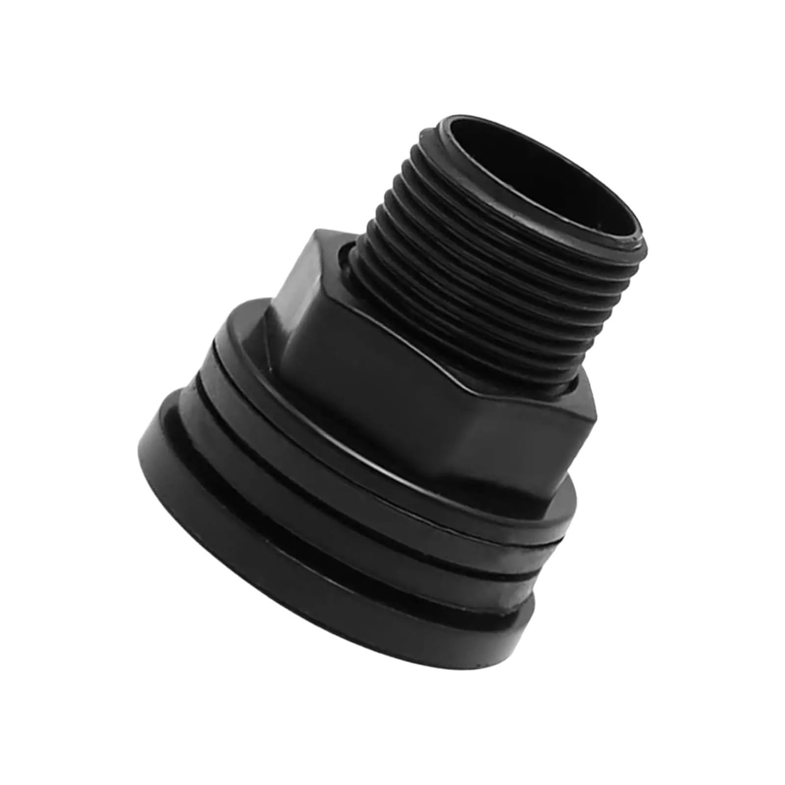 Hudfvioi Black Pvc Pipe Couplings Pvc Threaded Bulkhead Fitting Adapter Waterproof Pipe Joint For Aquarium Water Pipeline Connection For Sewers