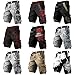 Men's Fashion Graphic Shorts 3D Print Viking Tattoo Pants Hiking Cargo Bottoms Summer Beach Trunks(CM-Viking Tattoos-4,XXL)