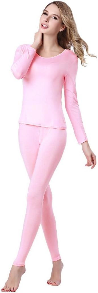 UYES Women's Thermal Underwear Set Top & Bottom Fleece Lined
