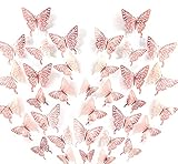 wanddeko kinderzimmer junge Effekt - 3D-Simulation lebensechten Schmetterling, die Oberfläche des Schmetterlings kann Licht reflektieren, es sieht aus wie ein Lichtblitz, funkelnd und märchenhaft dekorativ.
