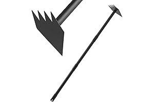 Long Handled Garden Hoe, Made of Heavy Duty Metal