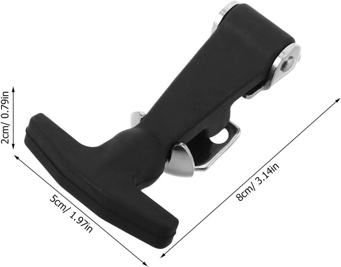1 Pair Rubber Hood Catch Latch Stainless Steel for Engine Covers