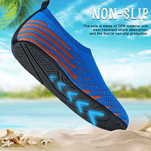 Image of ANLUKE Womens Mens Water Shoes Barefoot Quick-Dry Aqua Socks for Beach Swim Surf Water Sport