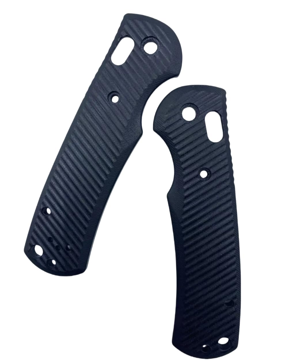Aibote 1 Pair G10 Knife Handle Scales Glass Fiber Handles Patch DIY Tool fit for Benchmade Griptilian 551 550(Screws Included) (Black)