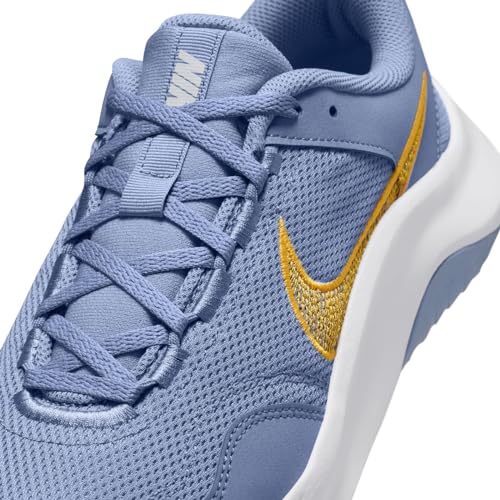 Image of Nike Mens M Legend Essential 3 Nn-Ashen Slate /Sundial Shoes -White-Football Grey-Dm1120-404-8Uk