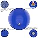 Lazy Monk Exercise Ball 55cm / 65cm, Black/Blue Color - Fitness Desk Sitting Chair, Pregnancy Ball Stability Anti-Burst, Yoga Workout Pilates Balance Gym Physio Ball w/Pump, Excersize Swiss Ball