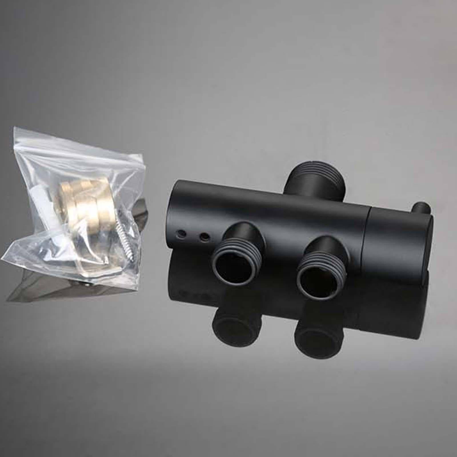 Valvola Ad Angolo Nero Rubinetto Sottolavabo Ottone Rubinetto Lavatrice Diametro Interno 20 mm Installazione Filettata Rubinetto per Lavatrice Doppio Controllo Adatto per Balcone, Bagno