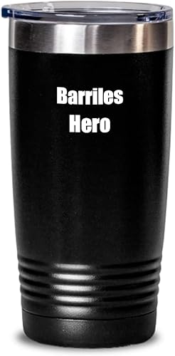 Miniatura 1 de Funny Barriles Hero Tumbler Musician Gift Instrument Player Gag Insulated Cup With Lid Black 20 Oz