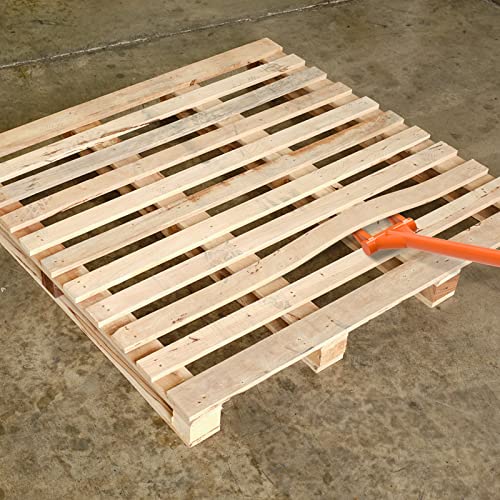 Dolibest 28'' Demo Bar 2-Tine Wrecking Bar, Heavy Duty Pallet Buster With Handle, All-Steel Handle Wrecking Pry Bar, Deck Board Removal Efficient And Effortless For Renovation And Construction #TOP5