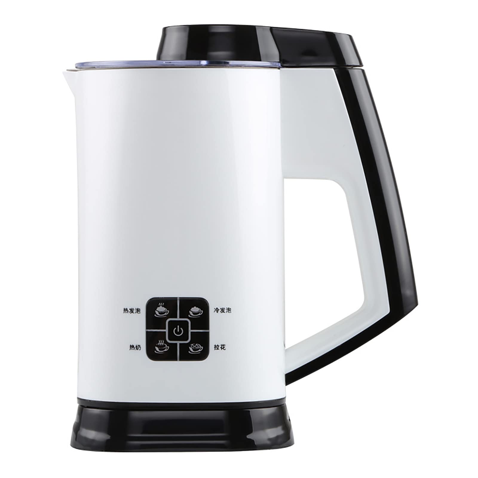 HMTE Montalatte Elettrico e riscaldatore per brocca Macchina, schiumatrice in Acciaio Inossidabile con funzionalità Caldo Freddo, Ideale per caffè Latte o Cappuccino, Rivestimento Antiaderente