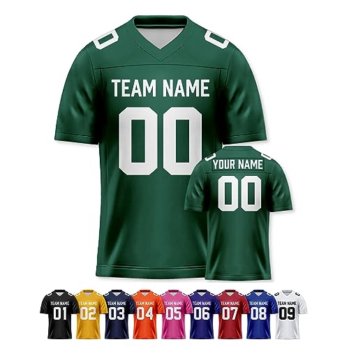 Image of Custom Replica Football Jersey with Name Number Logo