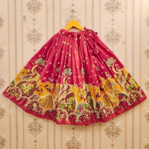Image of Girls Simar Soft Silk New Traditional Printed Readymade Lehenga Choli -Ethnic Wear Wedding Outfits (Suitable For Girls 2 To 8 Year)