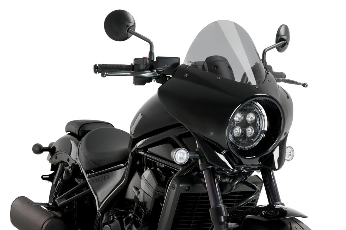 Puig Mirage Touring Semifairing And Dark Smoke Screen Honda CMX1100 Rebel 21-25