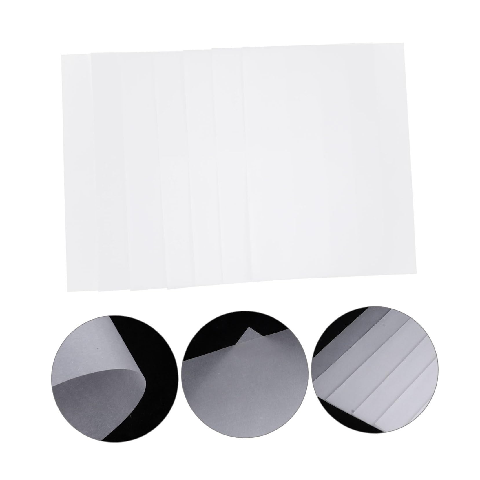 Papel de Calco Imprimible A4 Translúcido Blanco 100 Hojas | Dibujar y Trazar, Formato Estándar A4, Diseño Translúcido Resistente Luz
