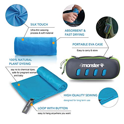Serviette microfibre camping voyage 4Monster légère M - 4