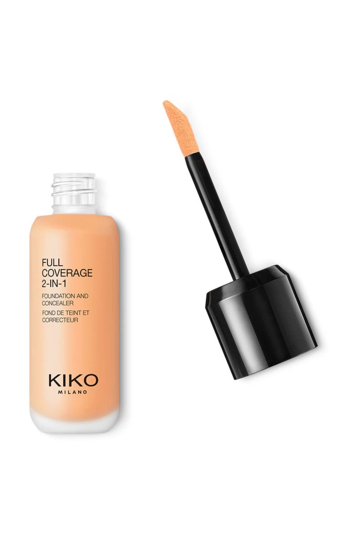 KIKO Milano Full Coverage 2-in-1 Foundation and Concealer 25ml (Various Shades) - 95 Neutral Gold