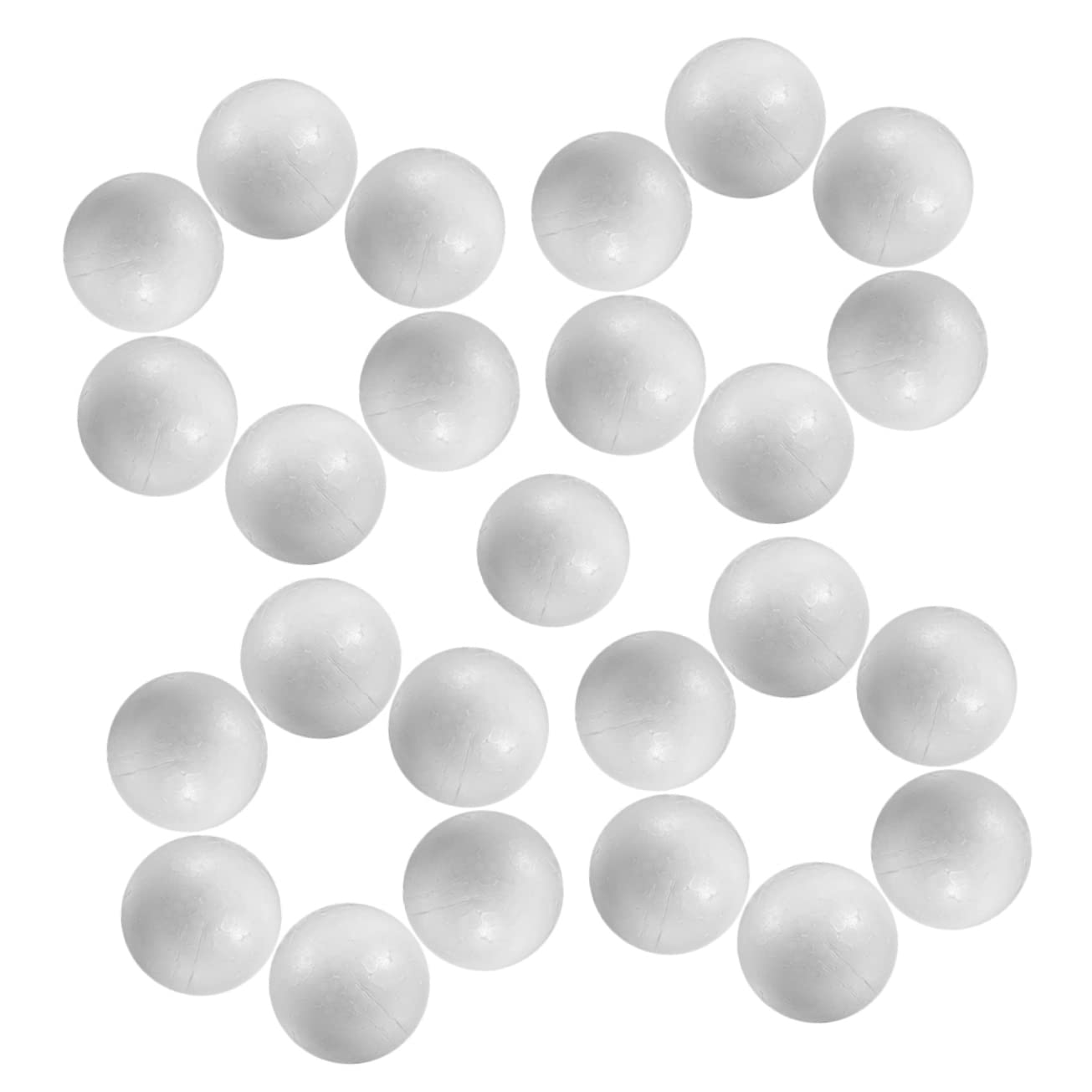 Lurrose 125pezzi Palline di Polistirolo Bianche per Fai da Te per Decorazioni Festive e Lavoretti Creativi per Progetti Artigianali e Ornamenti Personalizzati
