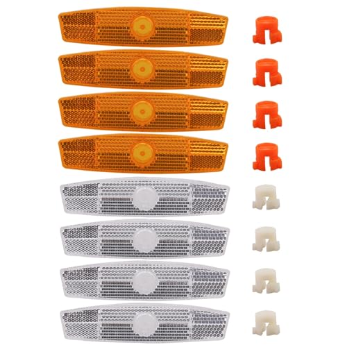 QIEIEI 8Pcs Waterproofs Bicycles Wheel Spokes Reflectors Bikes Warning Spokes Reflectors for Cyclings Mountain Bikes Ro