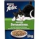 Felix Katzentrockenfutter Inhome Sensations (mit Huhn Getreide und Zugabe von Gartengrün) 1 kg Karton