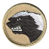Angry Honey Badger Scout Patrol Patch (Sew-on) - ClassB