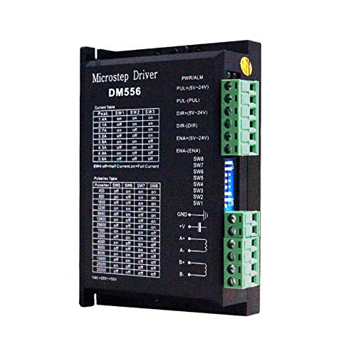EASON Driver de Motor de Passo Cnc Dm556 Dc20-50V 2 Fases 128 Subdivisão para Motor de Passo Nema 17